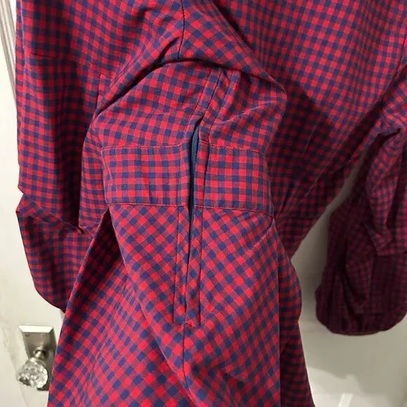 Allison Joy Red Ruffled Peplum Blouse - Picture 5 of 5